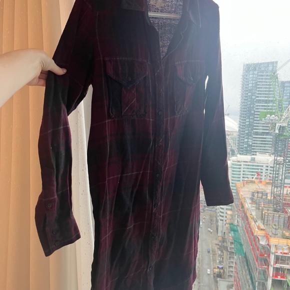 WILFRED FREE Veronika Plaid Dress RED - Picture 3 of 6